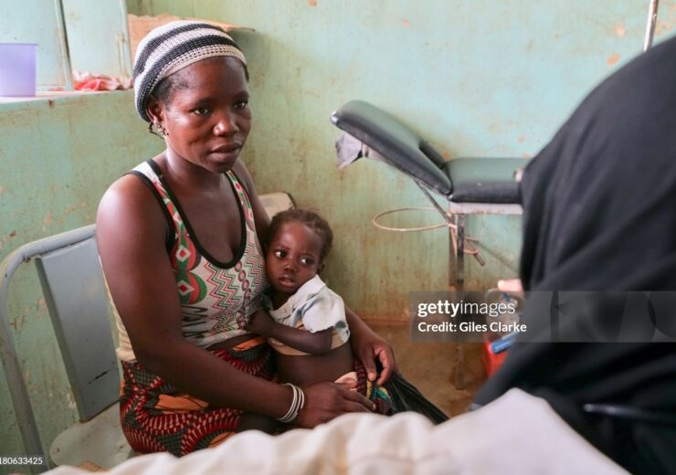 KAYA, BURKINA FASO. MAY 24 2019. At a children's hospital in northern Burkina Faso, a female doctor treats children at a remote rural clinic.  (Photo by Giles Clarke/UNOCHA via Getty Images)